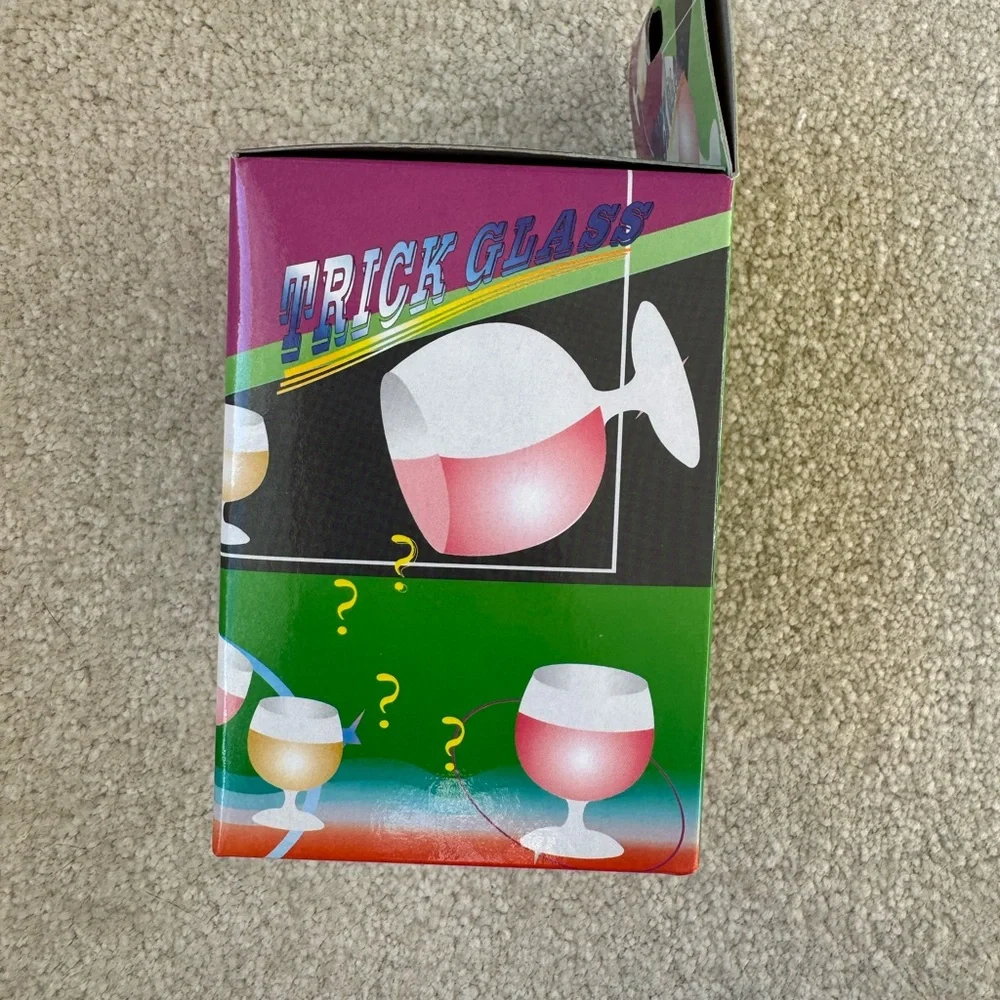 Trick Glass Party Supplies - Pink and White